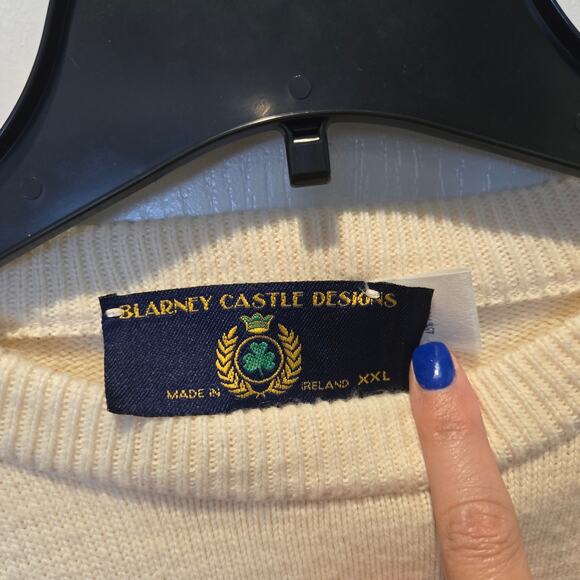 Blarney Castle Designs wool blend Irish sweater sz XXL - Picture 4 of 5